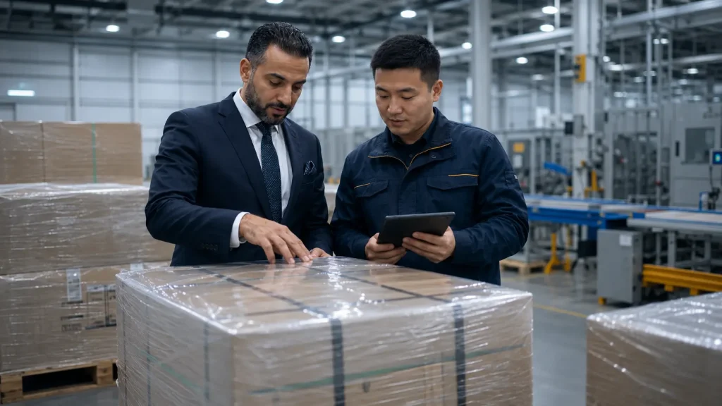 Accessing factories and communicating with a manufacturer in China to define the specifications of an imported product.